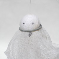 Cheesecloth ghost craft ideas Halloween ornaments