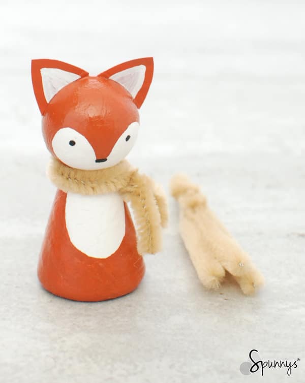 peg doll fox woodland animals