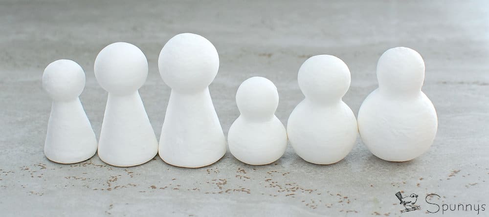 blank peg dolls for angel ornaments