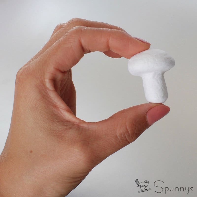 spun cotton mushroom 30 tall ø 30