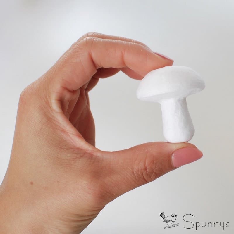 spun cotton mushroom 40 tall ø 35