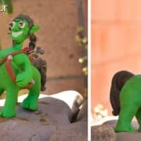 How to make claymation figures spun cotton filler