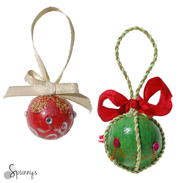 homemade painted christmas ornaments