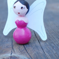 spun cotton angel fairy figurine DIY Tutorial