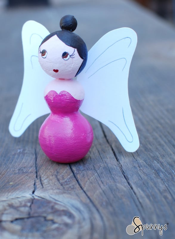 spun cotton angel fairy figurine DIY Tutorial