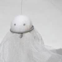 Cheesecloth ghost craft ideas Halloween ornaments