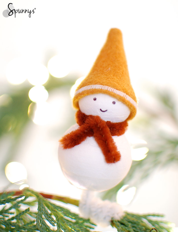 DIY christmas decoration ideas snowman ornament