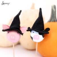Halloween cupcake toppers DIY project idea