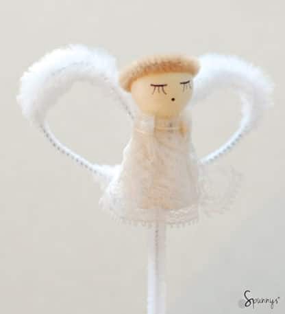 pipe cleaner vintage angel ornament DIY tutorial