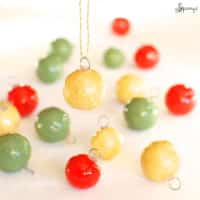 DIY mini christmas balls ornaments