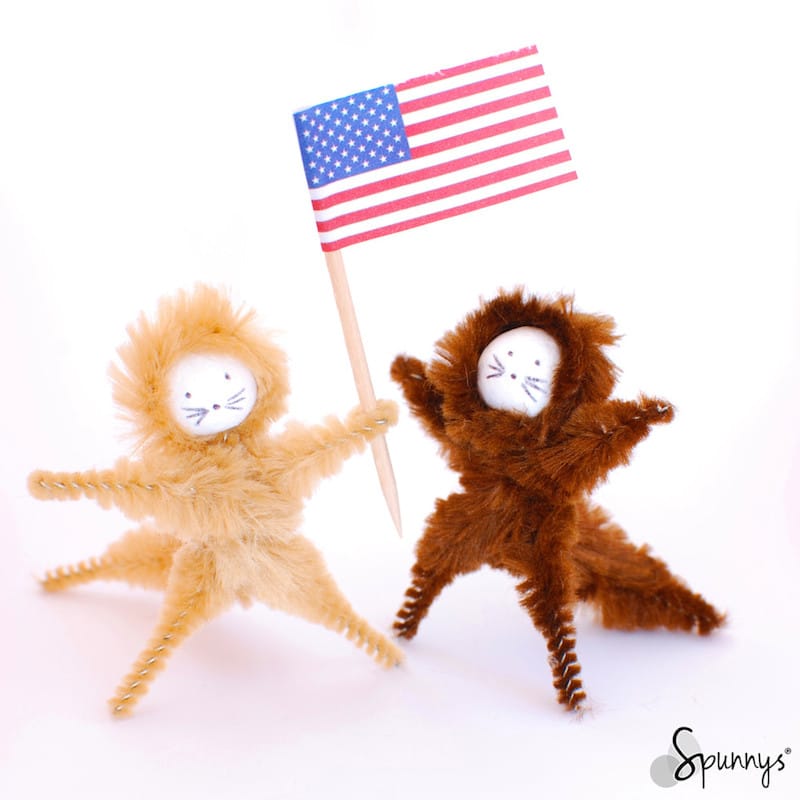 patriotic craft ideas pipe cleaner animal ornaments