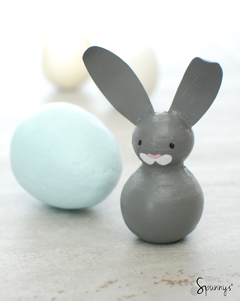 Easter bunny peg doll