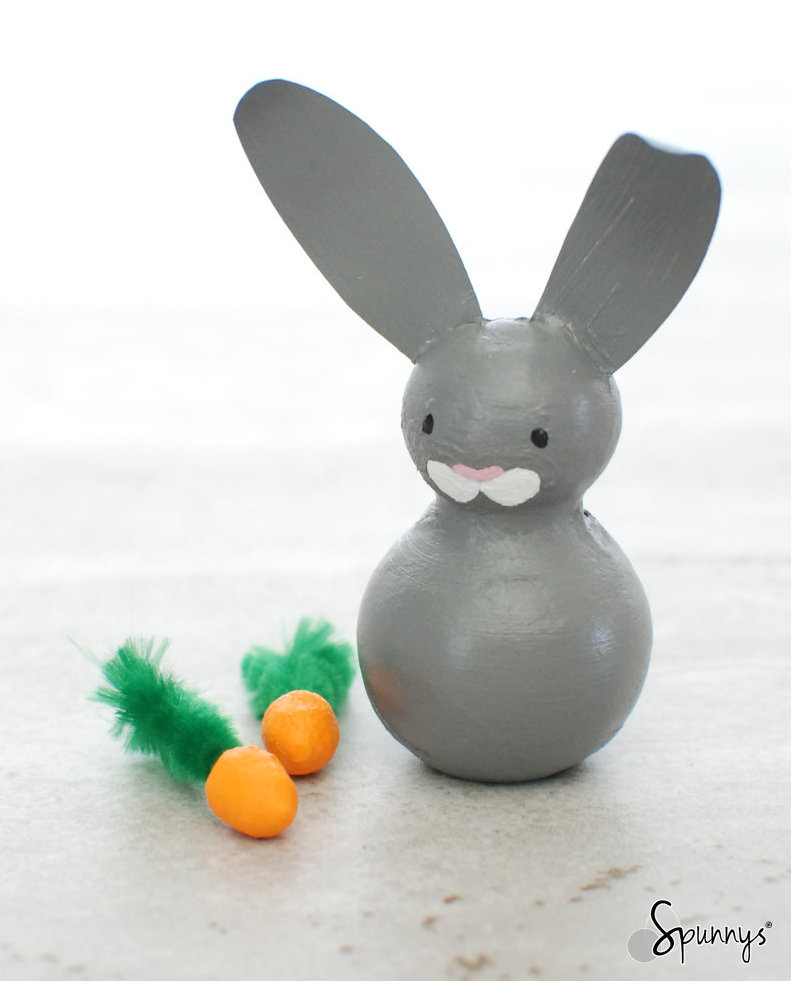 bunny rabbit animal peg doll