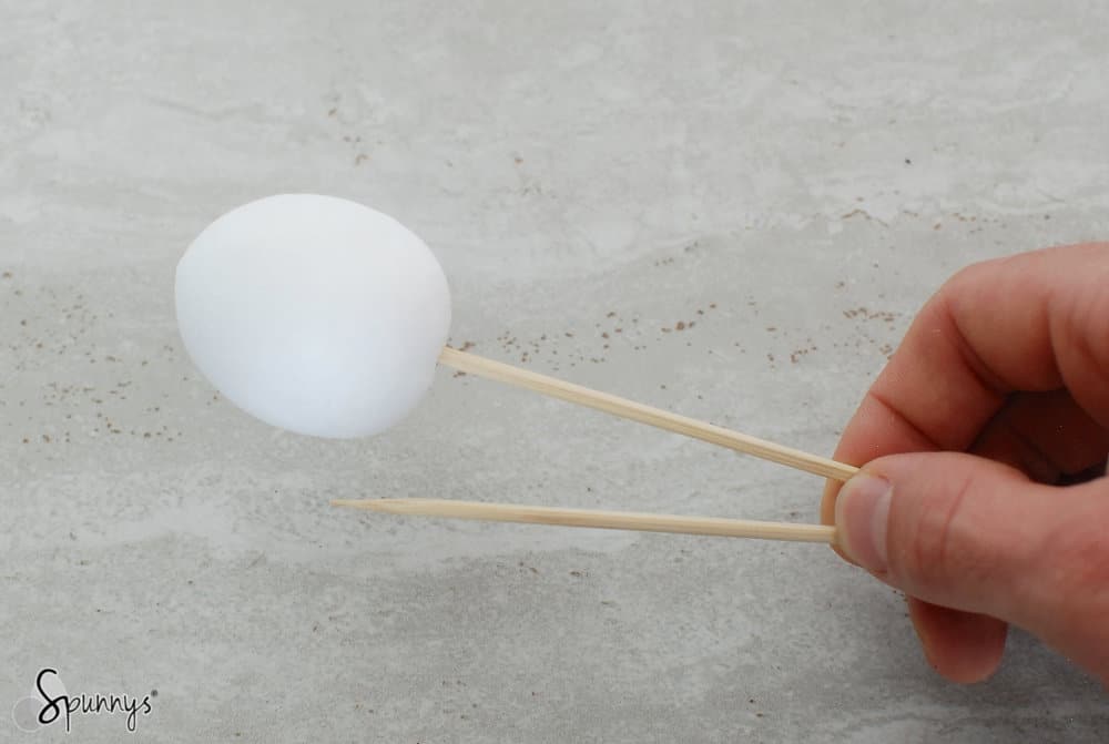 Spun cotton Easter egg ornaments