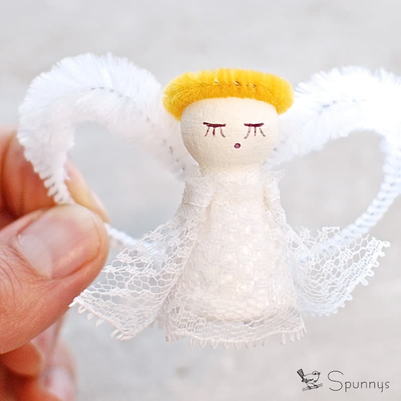 Vintage angel ornament craft idea