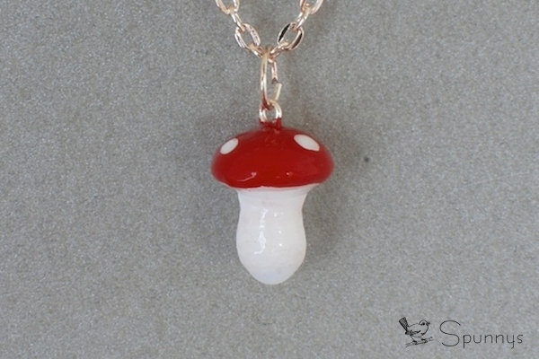 mushroom pendant DIY ornament