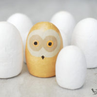 Owl figurine craft DIY tutorial
