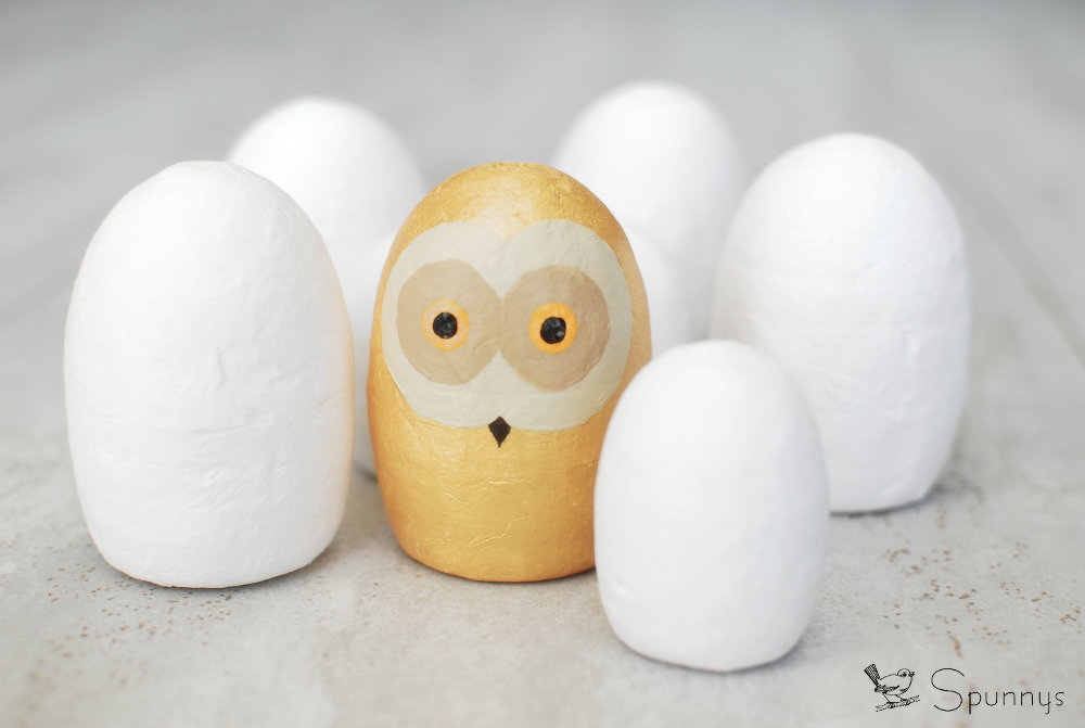 Owl figurine craft DIY tutorial