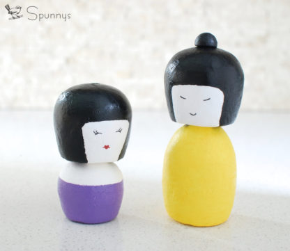 figurine kokeshi papier projet DIY