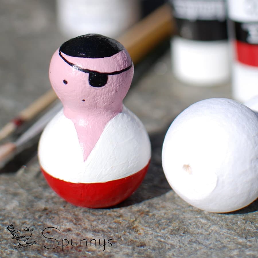 pirate peg doll DIY tutorial