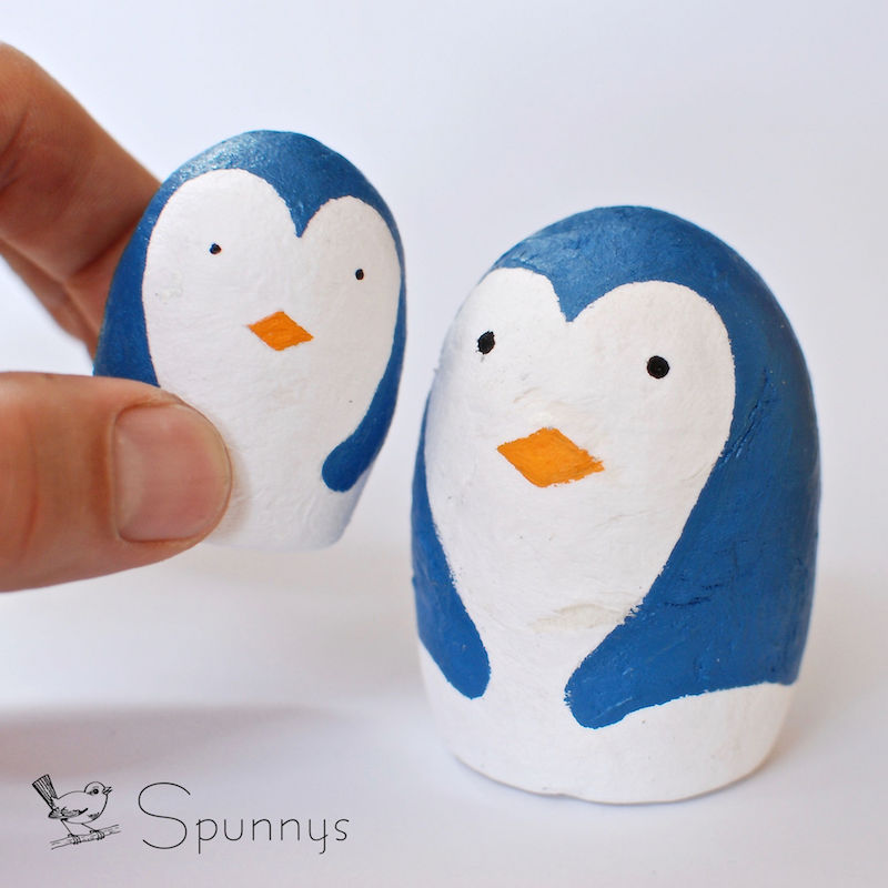 Penguin peg doll DIY idea