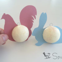 Vintage Easter Ornaments DIY Chicken Rabbit