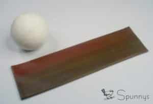 Spun cotton ball and clay sheet