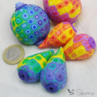 how to make ight weight polymer clay beads and ornaments
