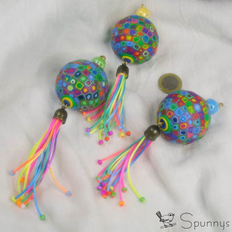How to make Polymer Clay Beads and ornaments SPUNNYS