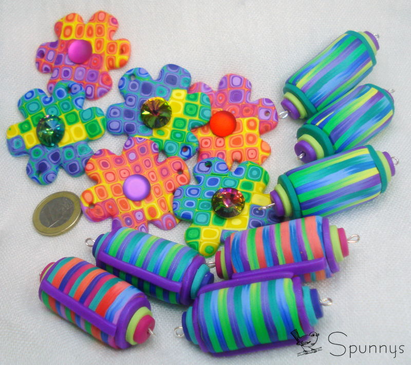 How to make Polymer Clay Beads and ornaments - SPUNNYS