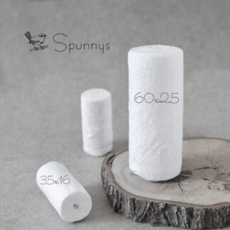 spun paper rolls