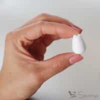 tear-shaped spun cotton shape Hawaii pear small 25 tall ø16 crafts