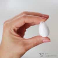 tear-shaped spun cotton shape Hawaii pearl medium 32 tall ø22 crafts