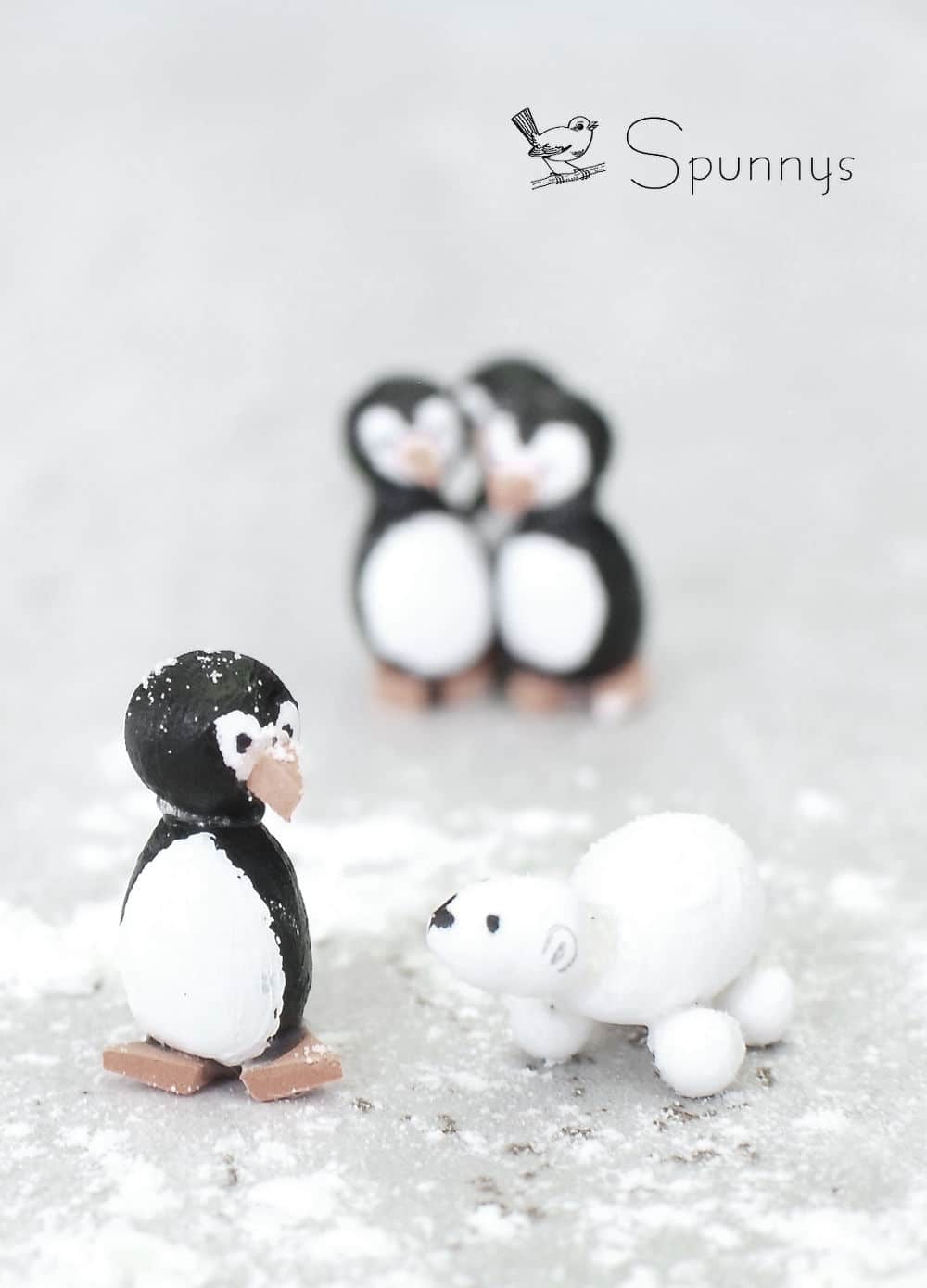 How to make adorable penguin figurines - SPUNNYS DIY