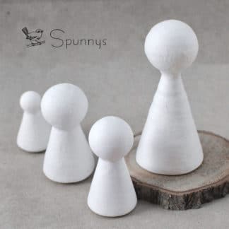 Spun Cotton Peg Dolls and Figurines