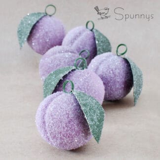 spun paper plums