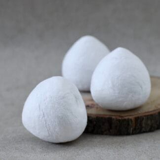 Spun paper strawberries