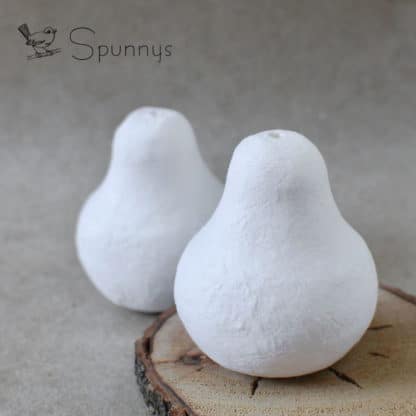 Poires miniatures ouate cellulose à peindre loisir créatif