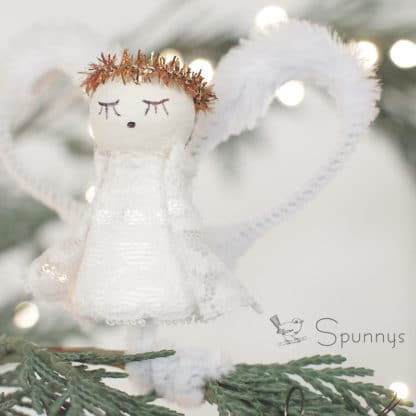 Vintage Angel Ornament Spun Cotton DIY