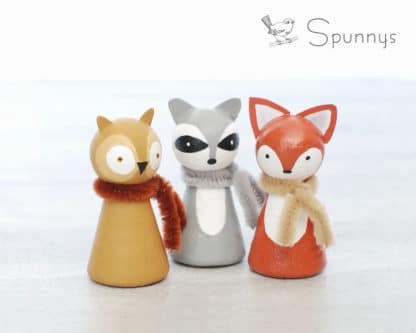 Woodland Animals Peg Dolls Crafts