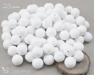 Boules en ouate de cellulose 100 x 25 mm SPUNNYS