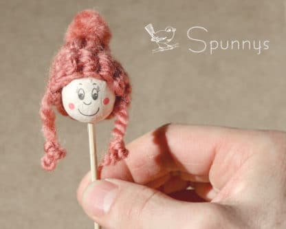 Spun cotton head 1 inch with hat