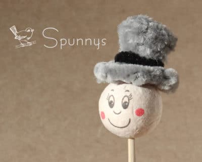 Spun cotton head 1 with hat