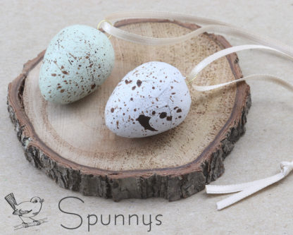 Spun Cotton Eggs 30 mm decorated quail DIY SPUNNYS