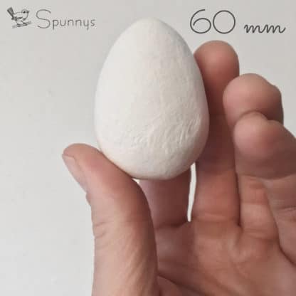 Spun cotton egg 60 mm tall SPUNNYS