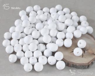 Pack of 50 spun cotton balls ø 30 mm