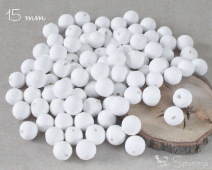 spun cotton balls 15mm 100 counts