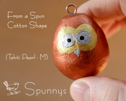 Owl ornament DIY idea spun cotton