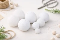craft foam balls vs spun paper balls