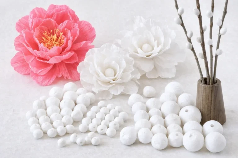 spun paper balls